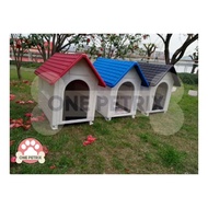 Waterproof Plastic Indoor / Outdoor Pet (Dog / Cat) House YE99128 SMALL - BLACK / BLUE / RED