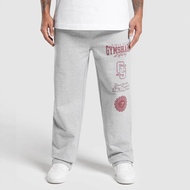 GYMSHARK Men's Sports Pants Jogging Gym Muscle Bodybuilding Casual Pants Cotton Printed Trousers Com