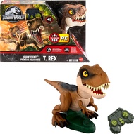 Mattel Jurassic World Chaos Theory Roarin’ Frenzy T Rex RC Toy, Motorized Remote Control Tyrannosaur