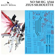WATER DECAL [DELPI] 540 HG 1/144 ZEUS SILHOUETTE GUNDAM SLIDE