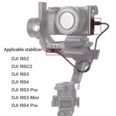 DJI Ronin RSC2 RS2 RS3 Is Applicable to Sony Control Cable Multi to USB-C Stabilizer Type-C Cable, D