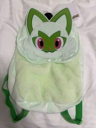 日本景品直送 Pokémon 寶可夢新葉喵背囊