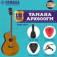 Yamaha Thin-line Cutaway Semi-Acoustic Guitar APX-600FM *Ready Stock*  with Bag, Pick, Pick Holder &