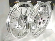 Scarlet Original SNI velg jari2 ring 14 paket Uk Depan 140x14 Belakang 160x14  Buat Motor Mio Beat W