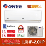 GREE R32 1HP-2HP Non Inverter Cold Plasma Air Conditioner LOMO32 (GWC09QC / GWC12QC / GWC18QE)