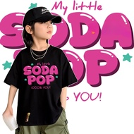 2026【220G 100%Cotton】NELLY COD Kpop Hunters Kids T-shirt Loose Round Neck Short, SODA POP for 3-14 Y