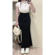 Sherrystore Encounter Time Back Slit Fishtail Long Skirt PE9472