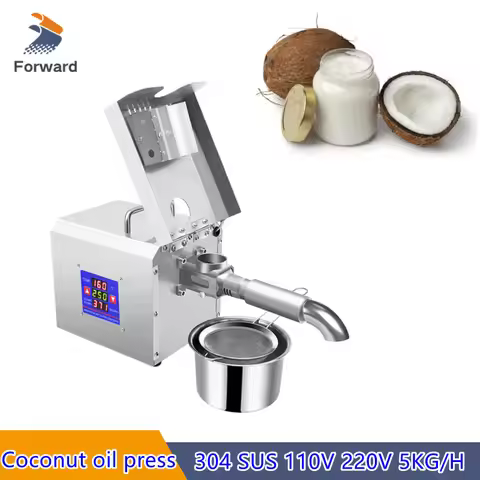 New Arrival Professional 1020W Oil Press For Coconut Oil Automatic Coconut Cold Oil Extractor Machin