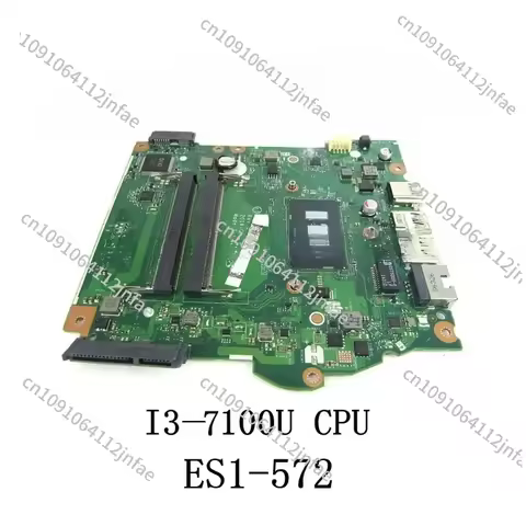 For ACER Aspire ES1-572 Laptop Motherboard with I3-7100U CPU DDR3L LA-D671P Mainboard 100% Test