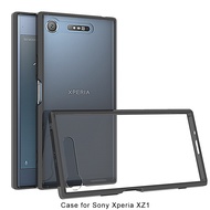 XZ1 TPU + อะคริลิกป้องกันเคสสำหรับ Sony Xperia (สีดำ)