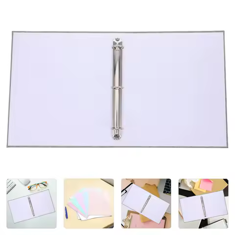 A4 File Folder Fabric 3 Ring Binder Hardcover Organizer Document Storage Sheet Protector Office Scho