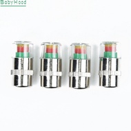 4pcs Car Valve Tyre Cap Dust Monitor Wheel Tire Pressure 32-36 PSI Sensor
