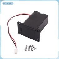 [mojotorw7] 9 Volt Battery Compartment Battery Case for Guitar & Bass & Ukulele Black