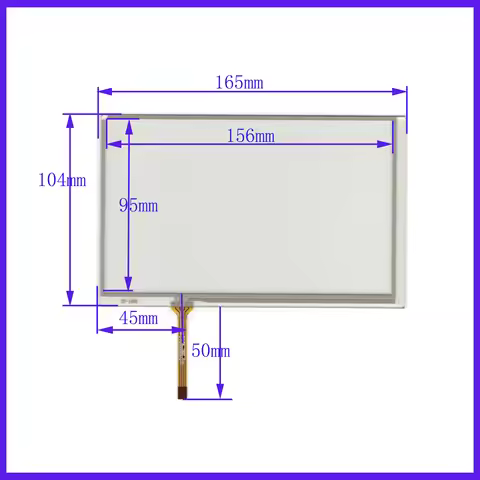 TP-1602 7.1inch Touch Screen 165*104mm Digitizer Welding type compatible TP1602 For GPS car DVD sens