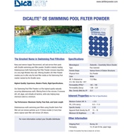 Dicalite USA Diatomaceous Earth DE Filter Powder for Swimming Pools