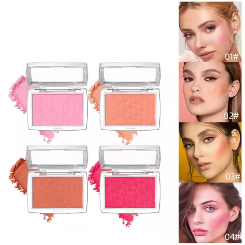 Monochrome Blush Palette Rose Hawthorn Cheek Tint Blusher Powder Natural Face Makeup Matte Peach Rou