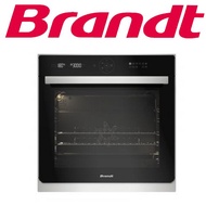 BRANDT BXP6575X 73L STAINLESS STEEL BUILT-IN PYROLYTIC OVEN