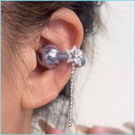 RUN 2Pcs Crystal Decor For Clip Earbuds Open Ear Decorative Earphone Accessories Removeable Decorati