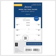 Filofax System Diary Refill, January 2026 start, Bible Weekly, White 26-68421,  Import.