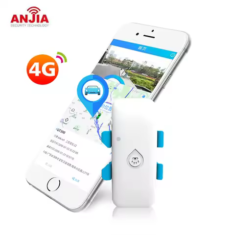 AnJia-Mini Pet GPS Tracker Monitor de Voz IP67 Impermeável, com aplicativo gratuito Localizador 4G 2