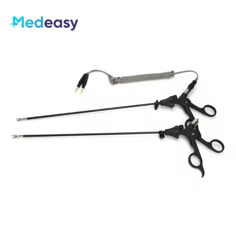 Laparoscopic Bipolar Forceps with Cable Laparoscopy Reusable Bipolar Coagulation Forceps