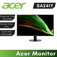 จอ Acer Monitor LED 23.8” SA241YAbi 75Hz (VA, VGA, HDMI)