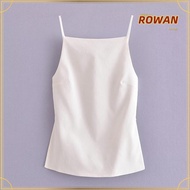 ROWANS Backless Top, White Invisible Backless Bra, Summer With Straps Corset Bra Female