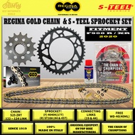 REGINA CHAIN + S-TEEL SPROCKET KIT BMW F900 R / F900 XR (2020)｜525 ZRT / ZRA｜122–124L｜17T / 44T｜Z-Ri