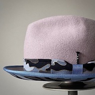 HYOKOU 手工 紳士帽-灰紫色