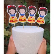 Cupcake Topper whiteSnow, 12 pcs