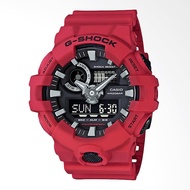 CASIO ORIGINAL - CASIO G-Shock GA - GA-700-4A - MEN - Red - Strap Rubber - Jam dunia JD17 # Jam Tangan Pria Cowok Anti Air G SHOCK GSHOCK GSHOK SOK DIGITAL Analog + CASIO GA 700 4A GA-700 700 GA700 $ WR2 STR BS7