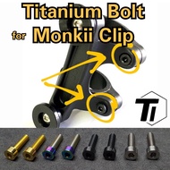 Titanium Bolt for Monkii Clip Upgrade| Brompton Pikes 3Sixty Royale Camp H&amp;H Aceoffix | Titanium Screw Grade 5 Singapore