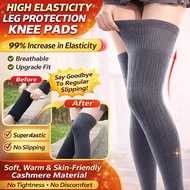 [Warmth & Comfort] Extended Length Cashmere Knee Support - Knee Warmer/Cashmere Knee Brace/Leg Warme