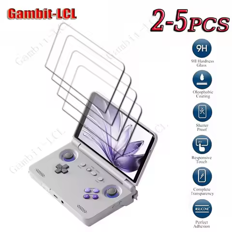 2-5PCS 9H HD Tempered Glass For Retroid Pocket Flip2 Game Console ON Retroid Flip 2 RPF2 5.5" Screen