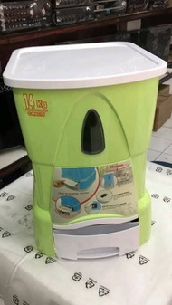 Rice Box Maspion MRD1400AP MRD-1400 14Kg Tempat Beras - PROMO  WARNA HIJAU