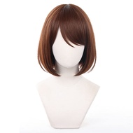 XiongXiongLe Cosplay Wig Anime Jujutsu Kaisen Ieiri Shoko Dark Orange Short Costume Hairs Replacemen