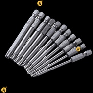 WENNEYU 11pcs Torx Security Bits, Tamper Proof S2 Alloy Steel Screwdriver Bit Set, Durable T6-T40 6 