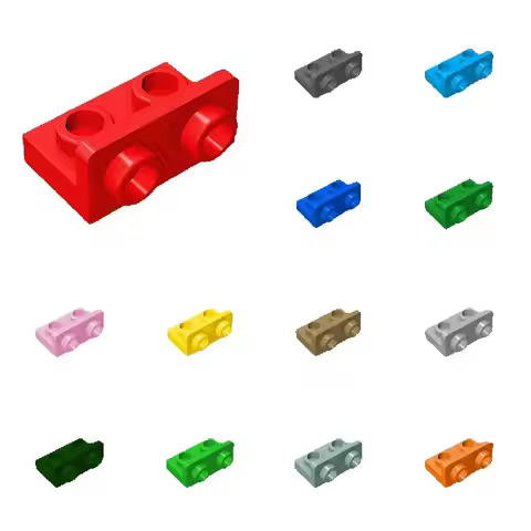 50pcs 99780 Bracket 1 x 2 - 1 x 2 Inverted Bricks Collections Bulk Modular GBC Toys For Technical MO