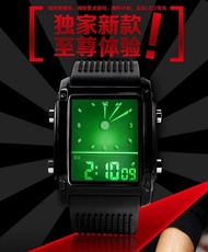 SKMEI Jam Tangan Trendy Digital Analog Pria Anti Air 50 M - 0814G Black