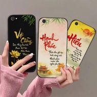 Vivo Y53 / Y55 2015 / V5 / Y67 / Y71 case with calligraphy meaning peace of mind, fortune, parents