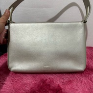 Authentic Ungaro Silver metallic color party bag