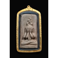 Phra Phong Pitda Phrai Samut Achito Block Khao Khit 万念经文鬼兵必达，脚带线模 2499Be（1956年制作） Lp Jerm ，Wat Hoi R