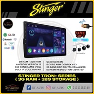 STINGER TRON PLUS SERIES 3 RAM 32 GB 8 CORE CAR ANDROID PLAYER QLEDSCREEN / DSP / 4G SIM / 360 CAM / CAR PLAY