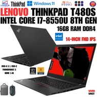 Lenovo ThinkPad  T480-T480S INTEL CORE i7  -  i5 8Th Gen - 24GB DDR4 RAM - 512GB SSD -14-inch FHD IP