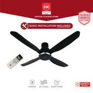 KDK W56WV (140cm) Remote Controlled DC Ceiling Fan with Standard Installation