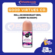 GOOD VIRTUES CO. (GVC) CHERRY BLOSSOM ROLL-ON DEODORANT 55ML