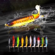 1 Pack 10cm/14cm Surface Wave Artificial Fishing Bait Hard And Soft Floating Spinner Tail Fishing Lu