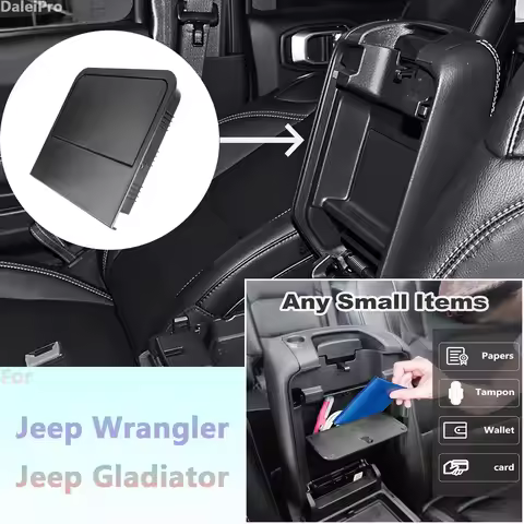 For Jeep Wrangler JL/JLU 4XE Jeep Gladiator JT Hidden Storage Box Armrest Storage Intimate Item Tray