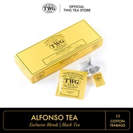 TWG Tea | Alfonso Tea, Black Tea Blend in 15 Hand Sewn Cotton Tea Bags in Giftbox, 37.5g