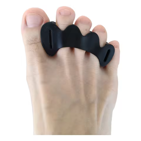 1/2/3/4Pairs Hard Gel Toe Separator 3 Colors Fingers Bunion Silicone Hammer Toes Corrector Straighte